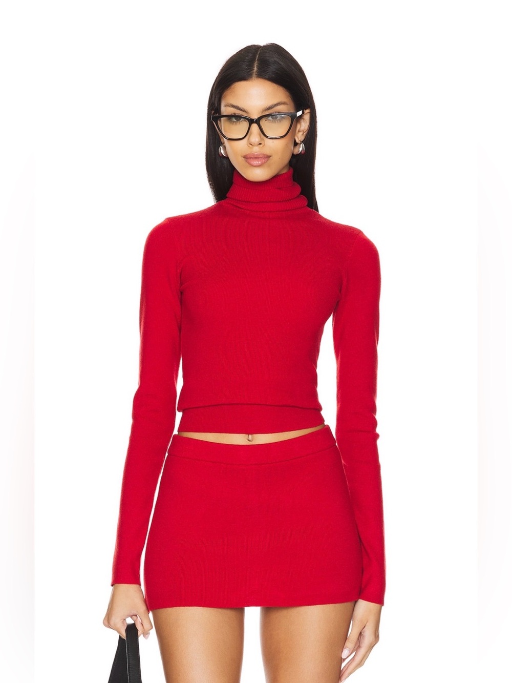 Frankie’s Bikini - Matching Red Turtleneck Sweater and Skirt
